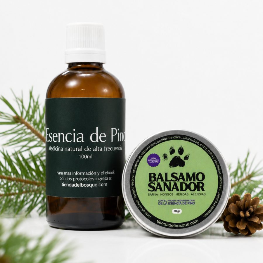 Esencia de Pino y Bálsamo Sanador